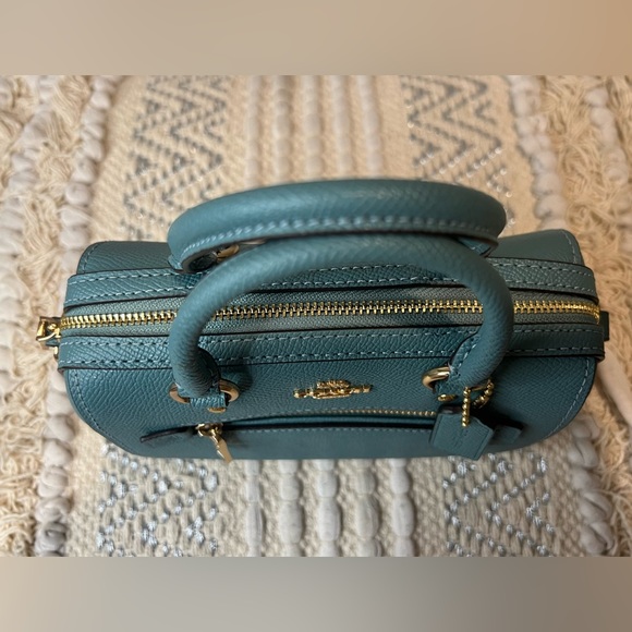 Nwt Authentic Coach Mini Rowan In Marine Crossbody Satchel Bag - Picture 9 of 12